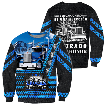 Premium Tyre Print All Over Printed Trucker Shirts MEI