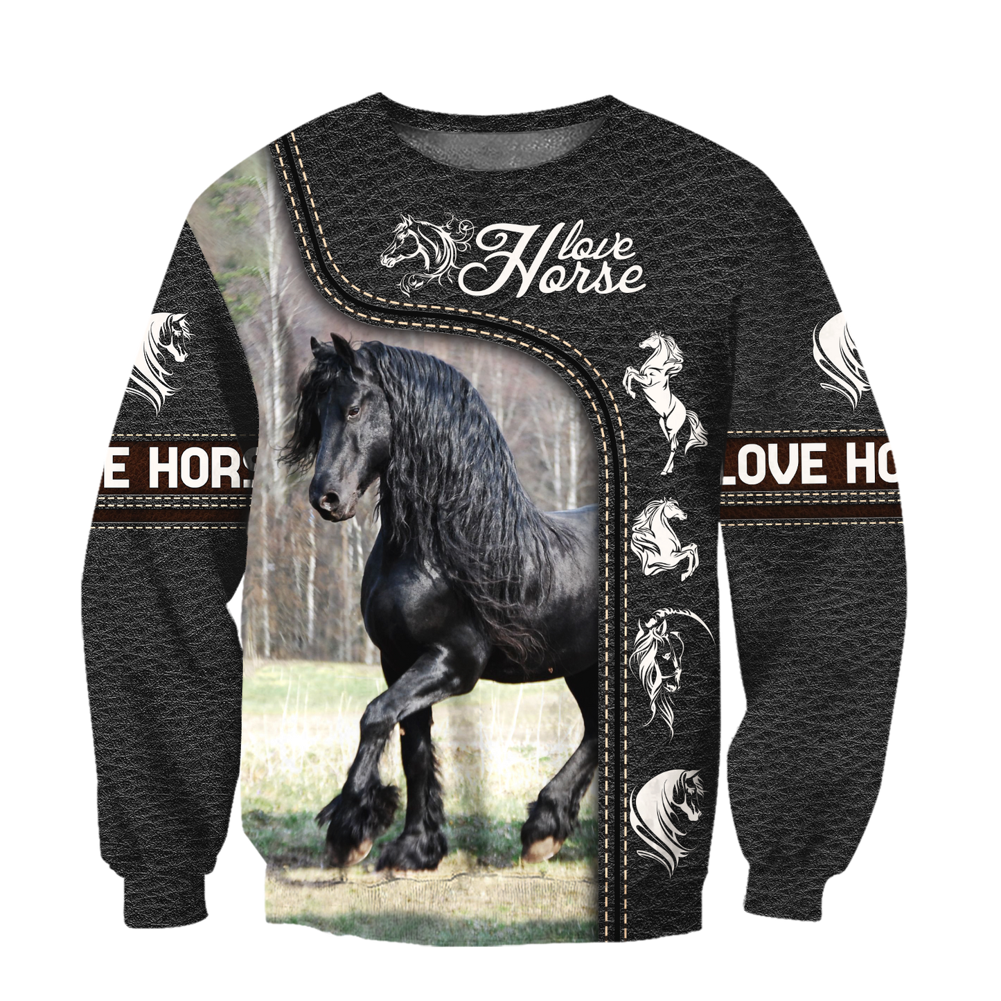 Love Horse 3D All Over Printed Shirts Pi220401 - Amaze Style™-Apparel