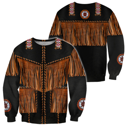 Cowboy Jacket No2 Cosplay 3D Over Printed Unisex Deluxe Hoodie ML