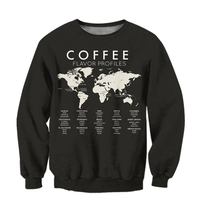 Beautiful Maps Coffee World 3D All Over Printed Differences Between Types Of World Coffee Shirts and Shorts Pi271102 PL - Amaze Style™-Apparel