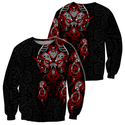 Viking Tattoo Dragon Hoodie T Shirt For Men and Women HAC150604-NM-Apparel-NM-Sweatshirts-S-Vibe Cosy™