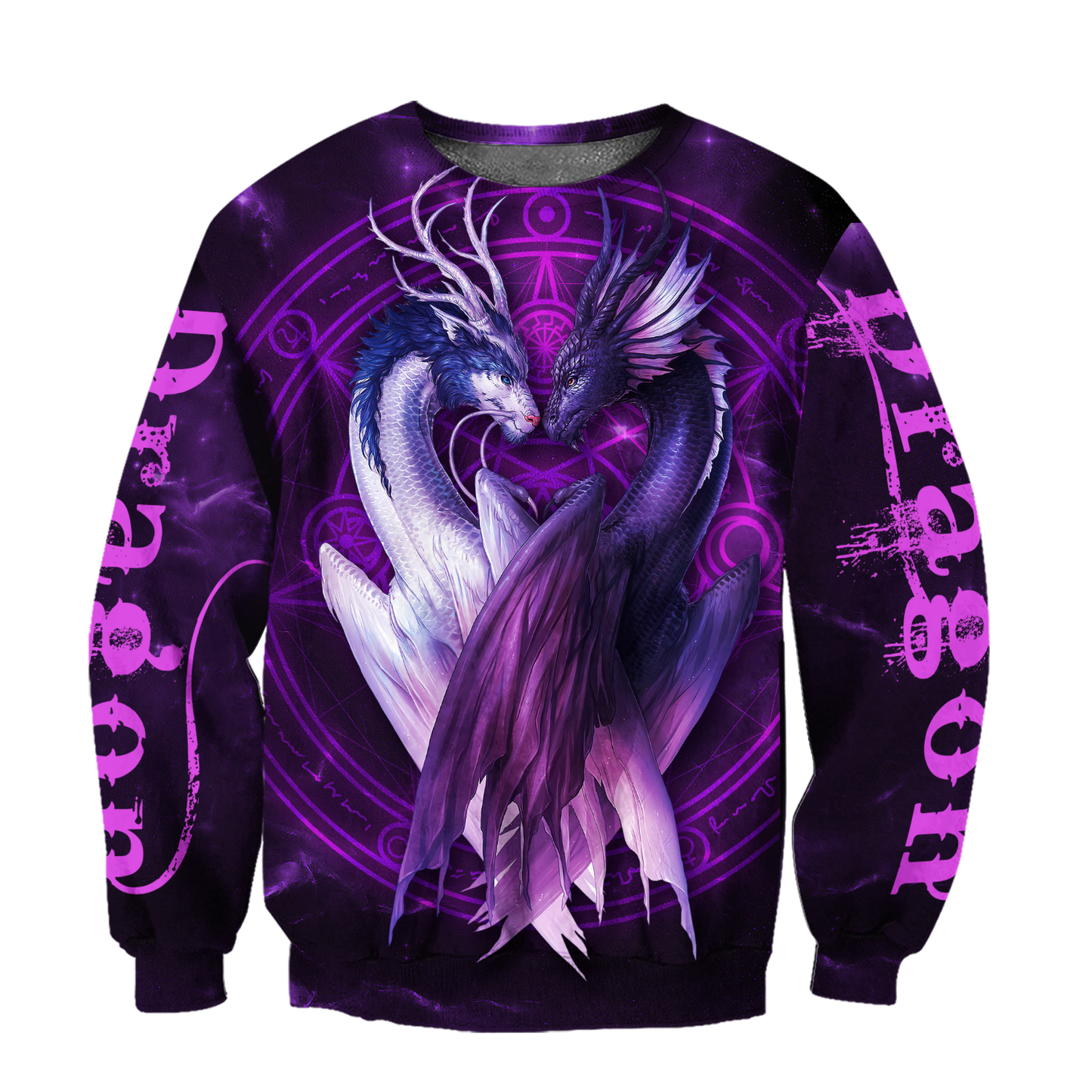 Purple Dragon 3D Hoodie Shirt For Men And Women
