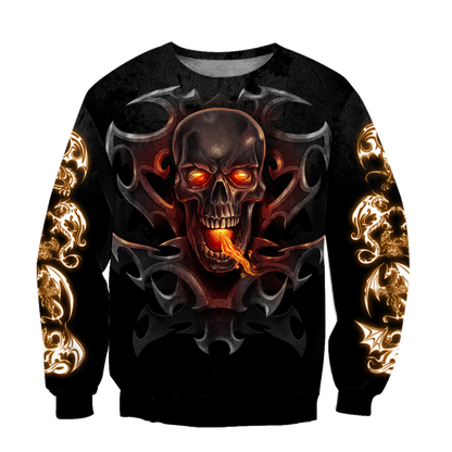 3D Armor Tattoo and Dungeon Dragon Hoodie HAC130101-Apparel-NM-Sweater-S-Vibe Cosy™