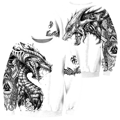 Tattoo and Dungeon Dragon Hoodie T Shirt For Men and Women HAC250502-NM - Amaze Style™-Apparel