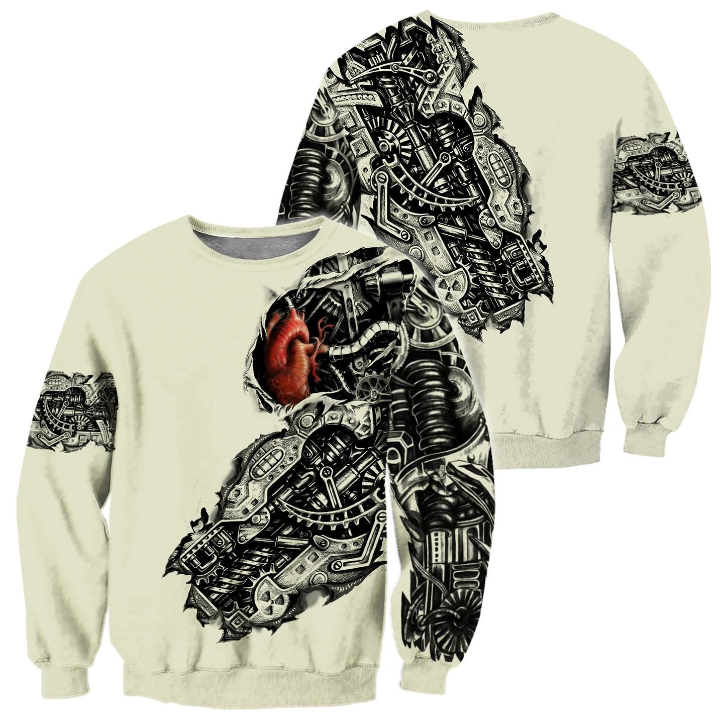 Mechanic Metal Tattoo 3D All Over Printed Shirts HAC180502 - Amaze Style™-Apparel