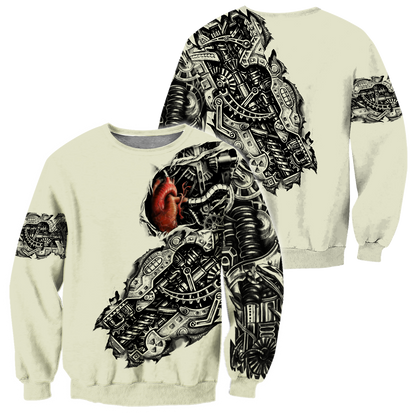 Mechanic Metal Tattoo 3D All Over Printed Shirts HAC180502 - Amaze Style™-Apparel