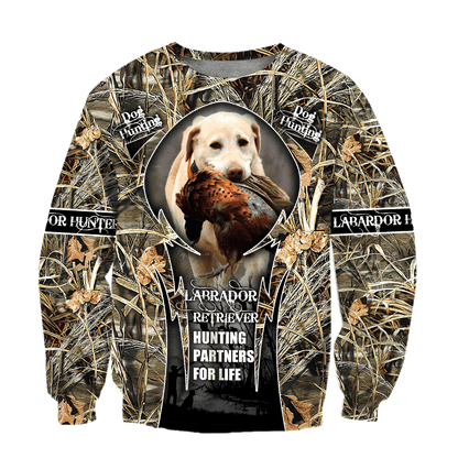 Hunting Labrador 3D Over Printed Unisex Deluxe Hoodie ML