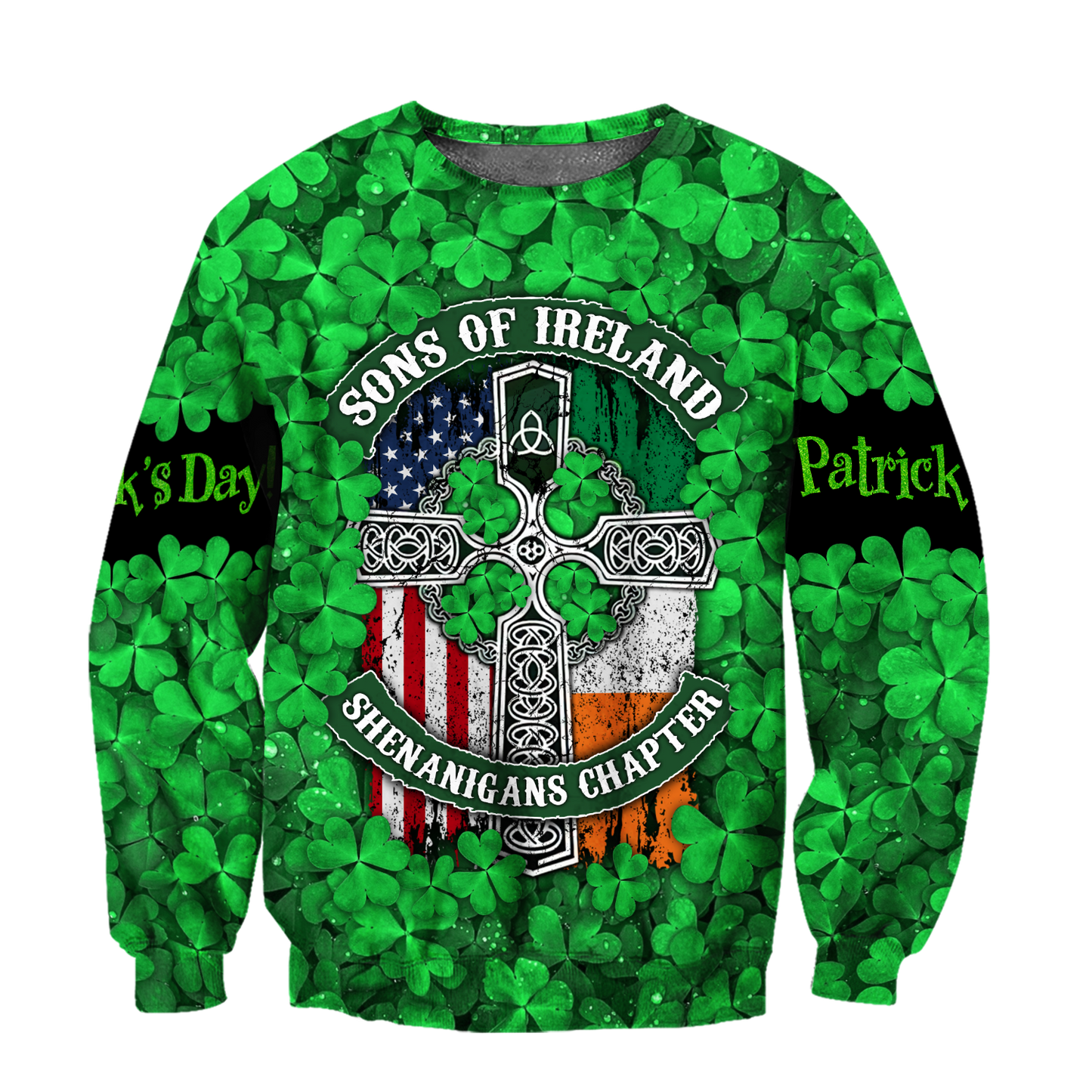 Happy St Patrick's Day Irish Hoodie T-Shirt Sweatshirt for Men and Women Pi170203-Apparel-NM-Sweater-S-Vibe Cosy™