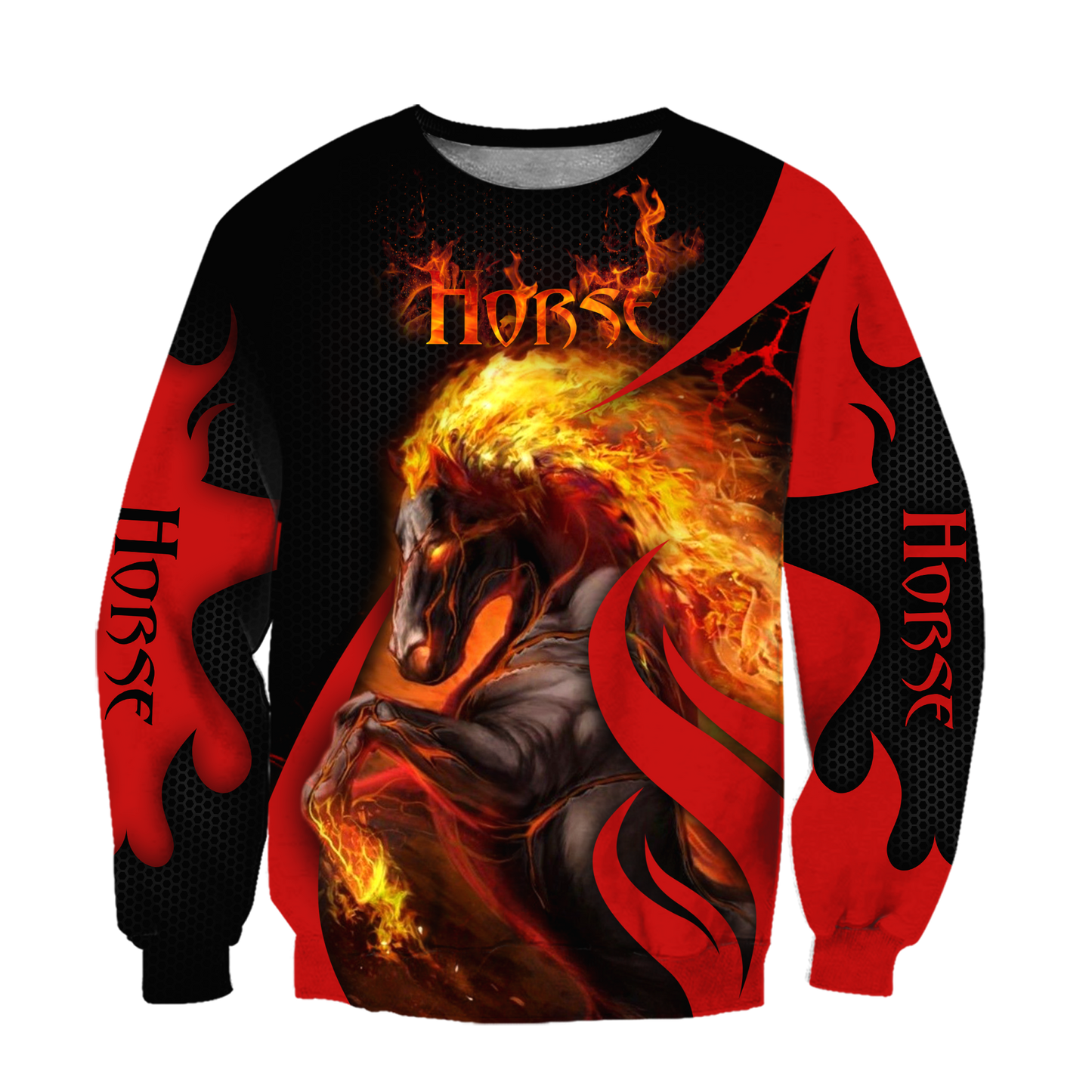 Black Horse 3D All Over Printed Unisex Shirts Pi112043