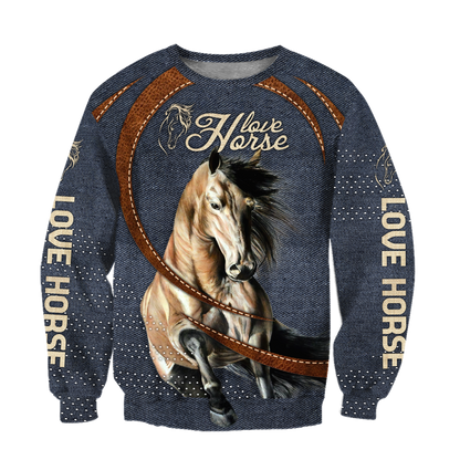Love Horse 3D All Over Printed Unisex Shirts Pi112042