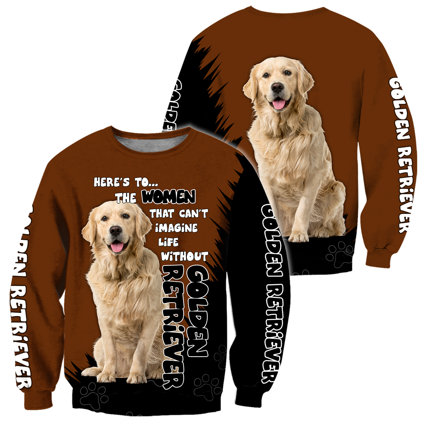 Golden Retriever Dog Lover 3D Full Printed Shirt For Men And Women Pi281208 - Amaze Style™-Apparel