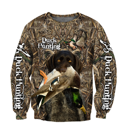 Personalized Name Hunting Camo 3D Unisex Shirts Duck Hunting Labrador Retriever