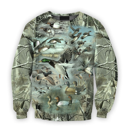 3D All Over Printed Camo Duck Hunting Shirts - Amaze Style™-Apparel