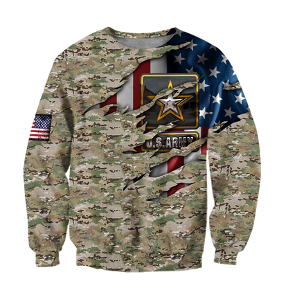 US Army Veteran 3D All Over Printed Hoodie Shirt HAC150905