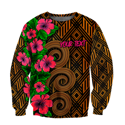 Amazing Polynesian Tribal Pattern Customize 3D All Over Printed Unisex Hoodie