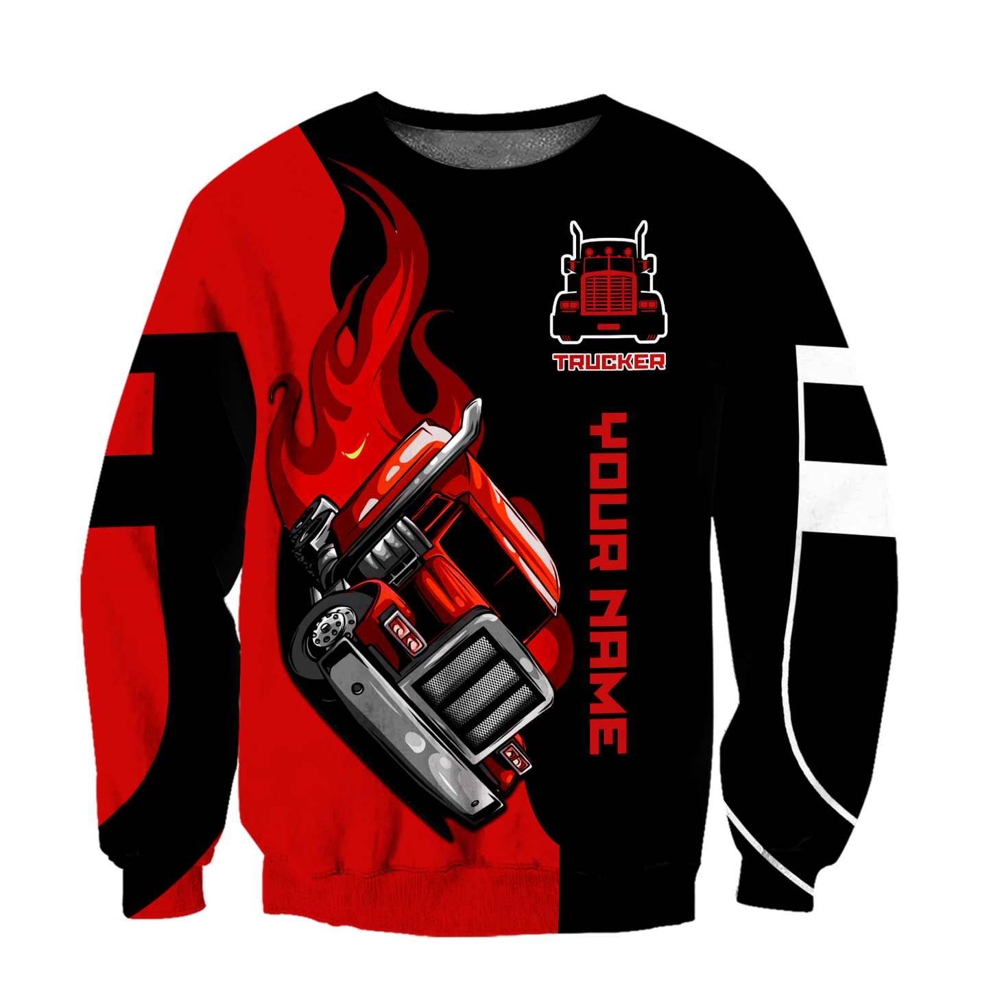 Truck Driver Customized Name 3D Unisex Shirts