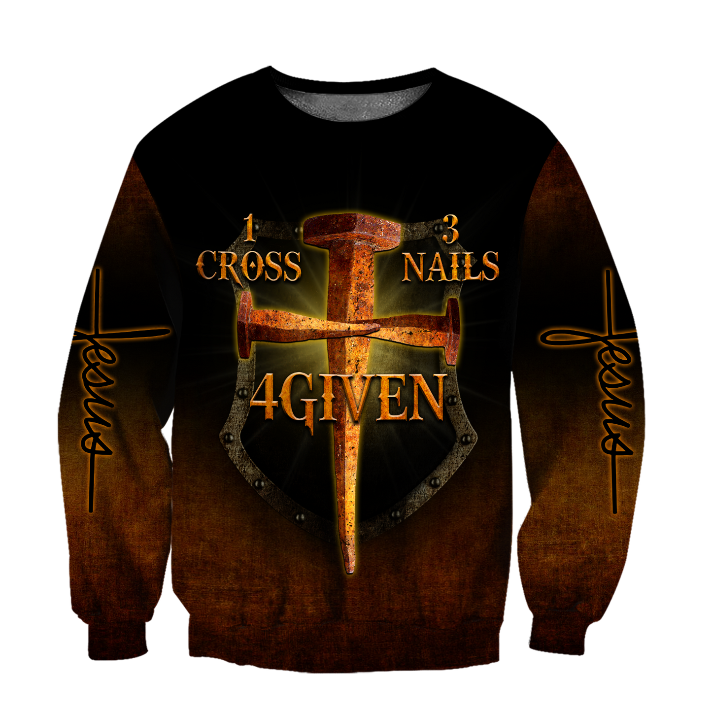 1 Cross 3 Nails 4 Given  3D All Over Printed Shirts For Men and Women Pi30062002