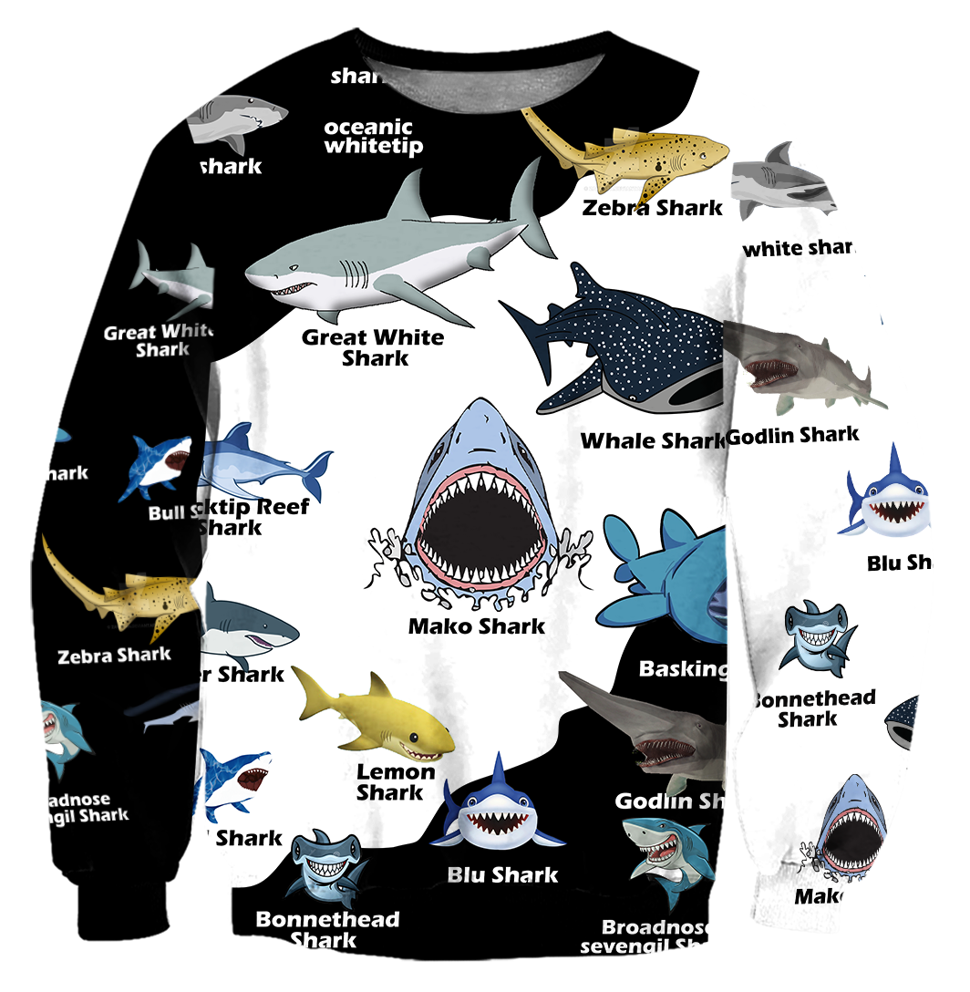 Love Shark Fishing 3D All Over Printed Shirts