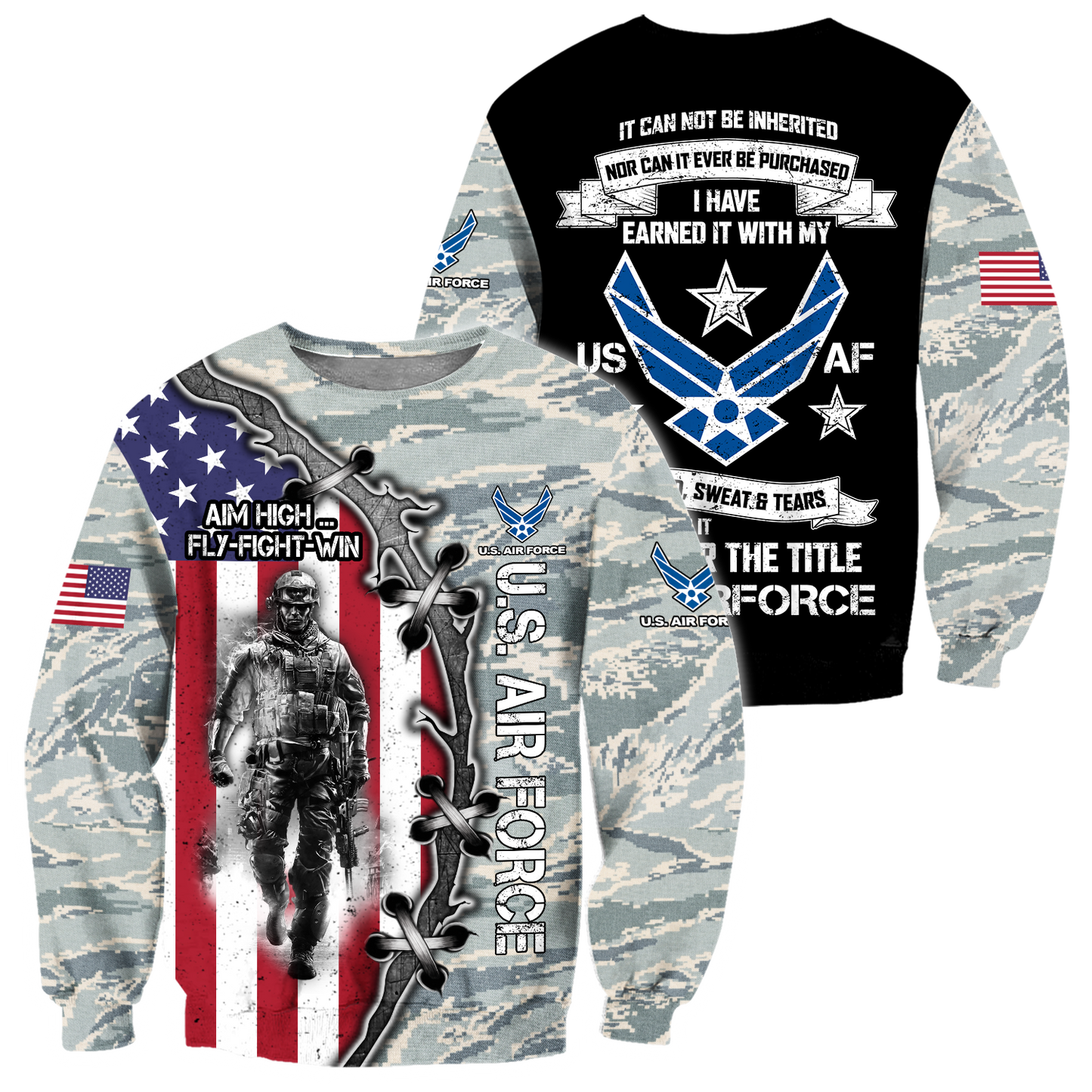 All Over Printed U.S Air Force Hoodie Pi29082001-MEI