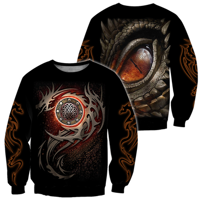 3D Armor Tattoo and Dungeon Dragon Hoodie Pi150101-Apparel-NM-Sweater-S-Vibe Cosy™