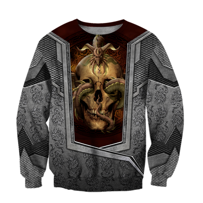3D Tattoo and Dungeon Dragon Hoodie HAC020113-Apparel-NM-Sweater-S-Vibe Cosy™