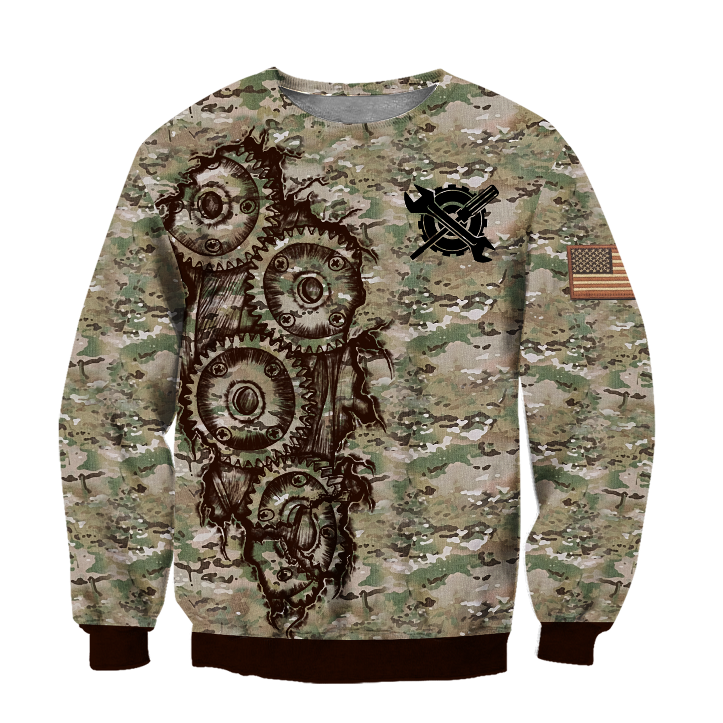 Mechanic Camo 3D All Over Printed Hoodie For Men and Women TN
