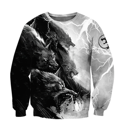 Night Wolf 3D All Over Printed Hoodie For Men and Women VP08092001