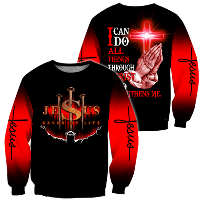 Jesus Save My Life 3D All Over Printed Shirts For Men and Women Pi12062002