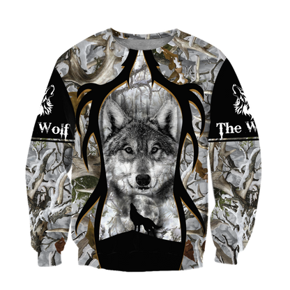 Wolf 3D All Over Print Hoodie T Shirt For Men and Women Pi02102002