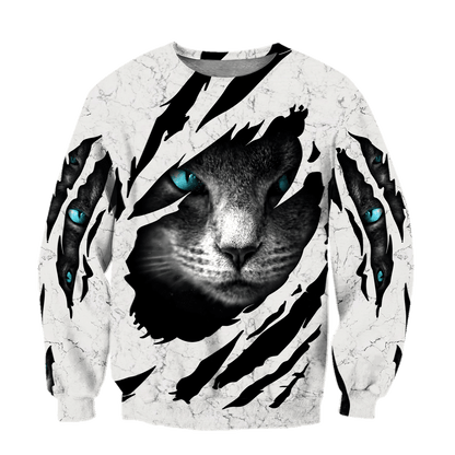 Hiden Cat Black cat 3D printed shirts for men and women