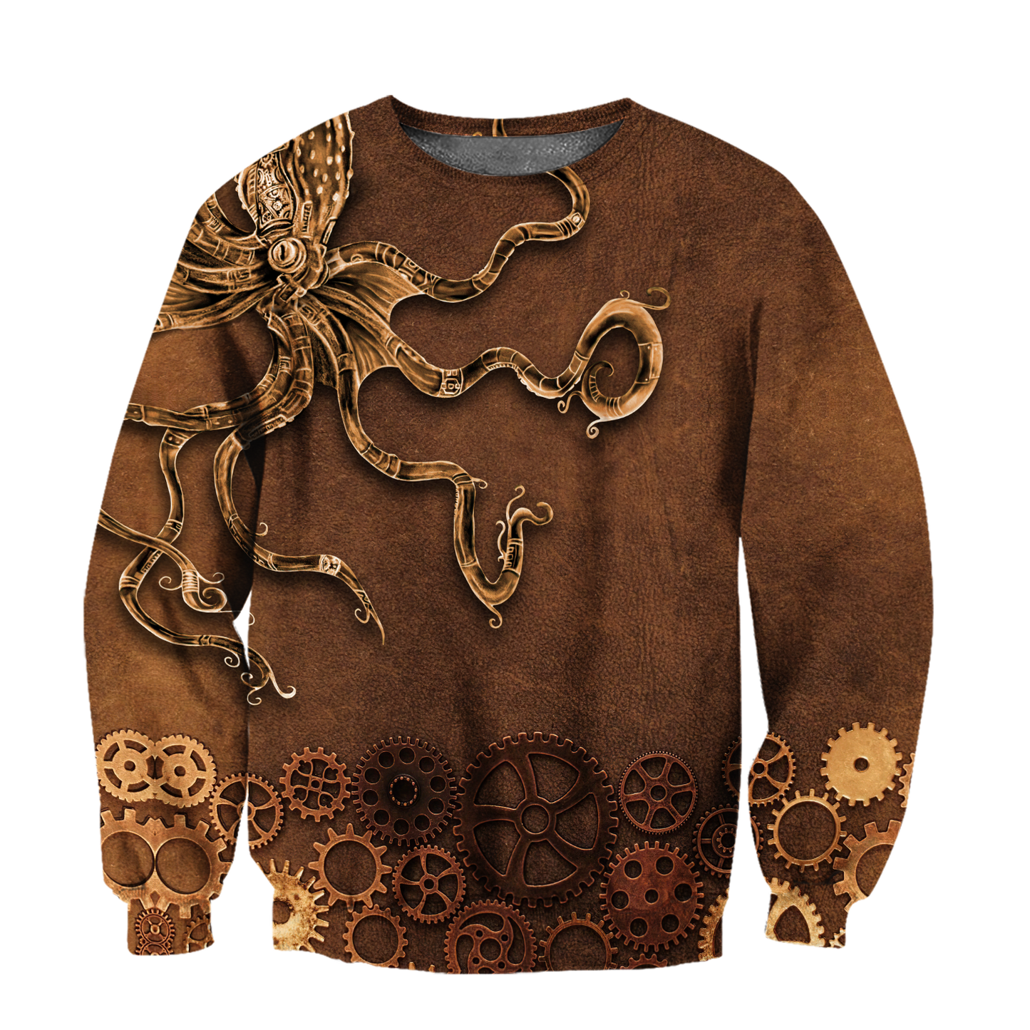 Octopus Steampunk Mechanic All Over Printed Hoodie For Men and Women TN