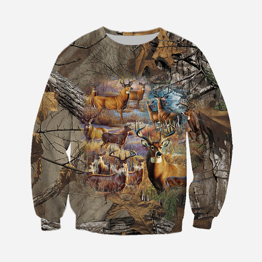 3D All Over Printed Deer camo Clothes - Amaze Style™-Apparel