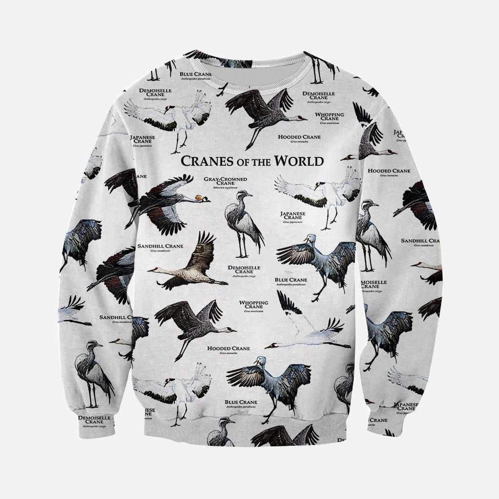 3D All Over Printed Cranes Of The World Shirts And Shorts - Amaze Style™-Apparel