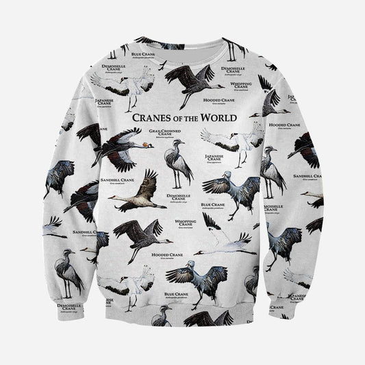 3D All Over Printed Cranes Of The World Shirts And Shorts - Amaze Style™-Apparel