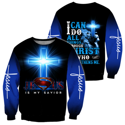 Jesus Is My Savior 3D All Over Printed Shirts For Men and Women Pi12062001