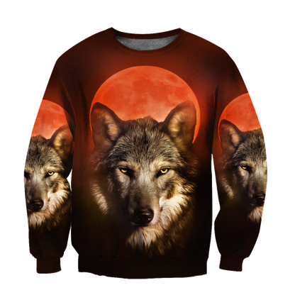 Wolf 3D All Over Print Hoodie T Shirt For Men and Women Pi04092005S