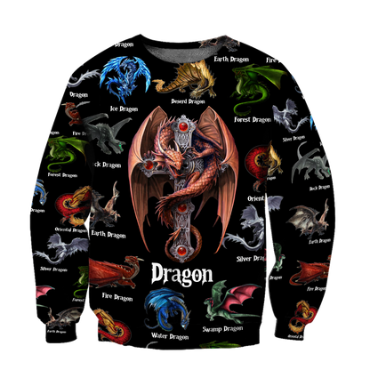 Dragon 3D All Over Printed Shirts For Men and Women