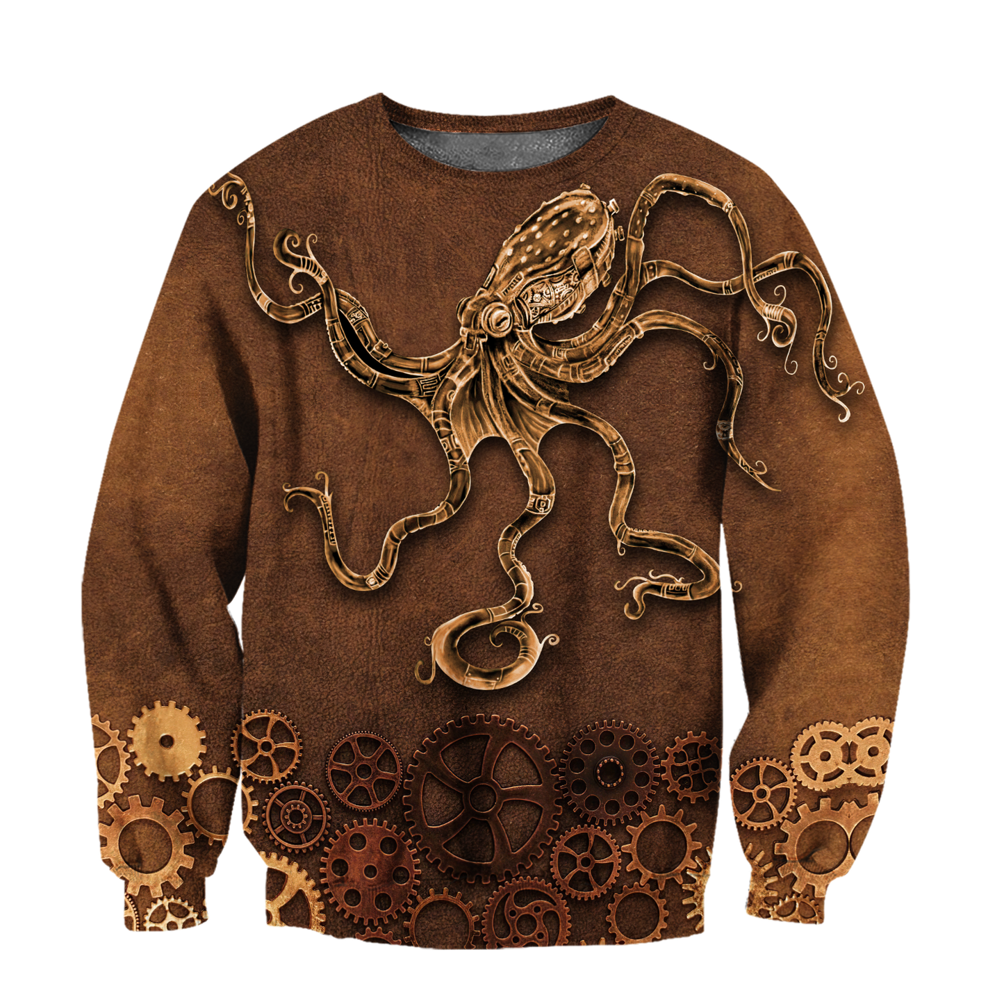 Octopus Steampunk Mechanic All Over Printed Hoodie For Men and Women TN