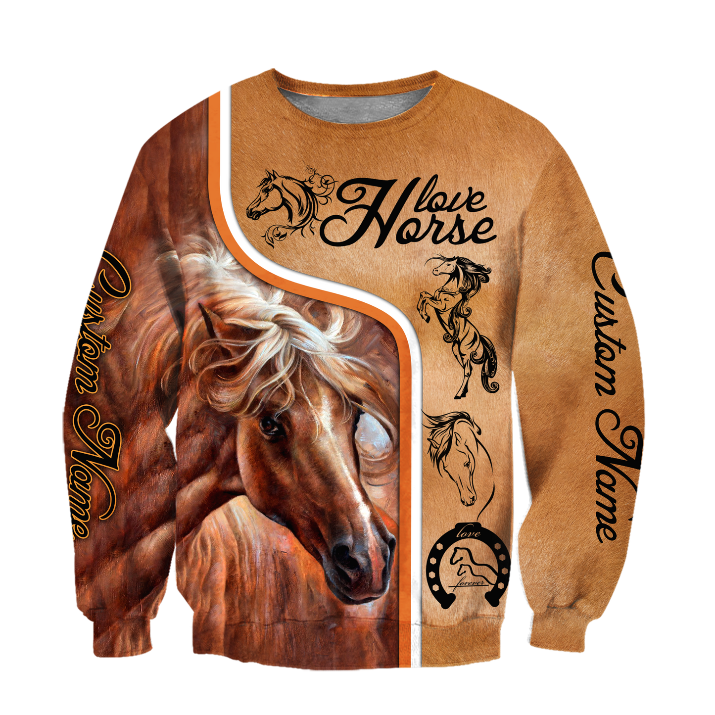 Personalized Love Horse 3D All Over Printed Unisex Shirts Pi112038