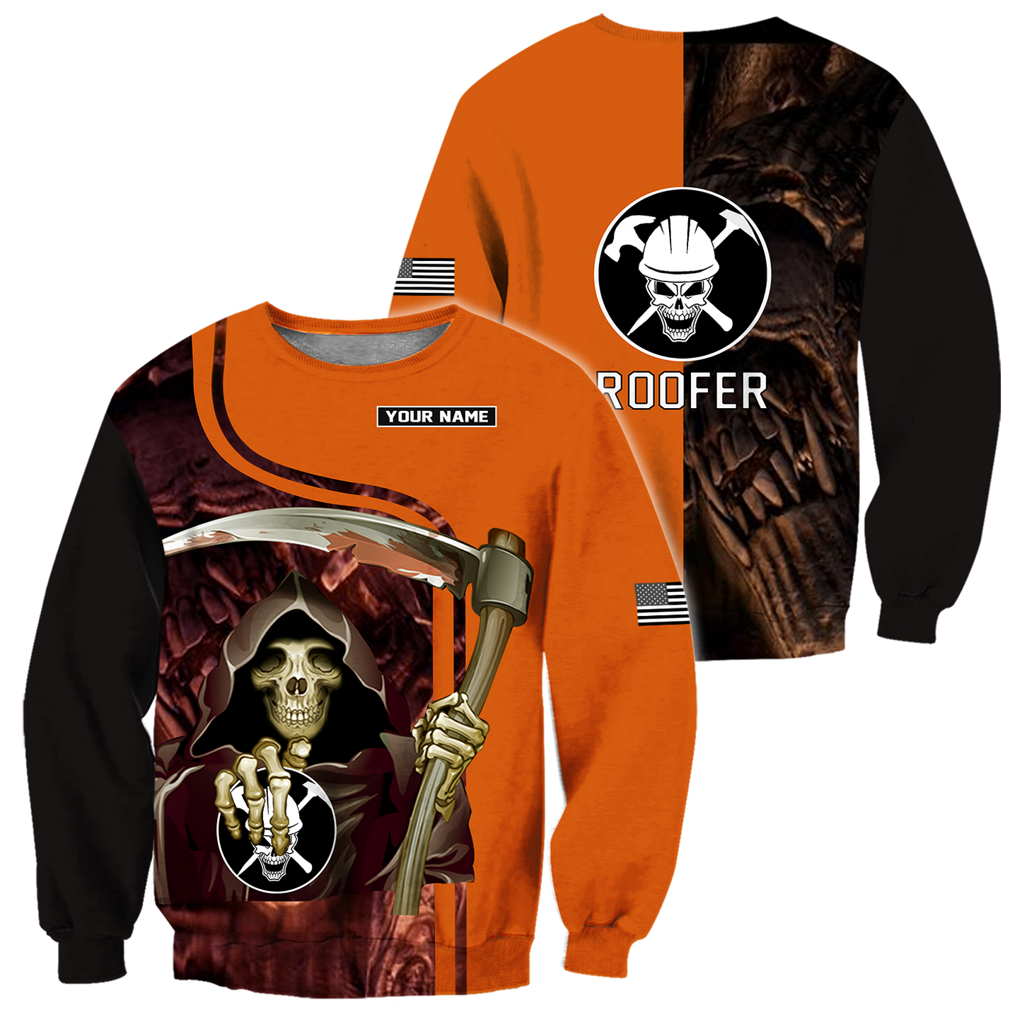 Roofer All Over Printed Hoodie For Men MEI