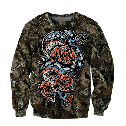 Snake 3D All Over Printed Unisex Shirt