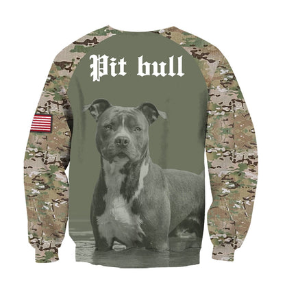 Pit Bull Camo Hoodie Shirt for Men and Women TN04102003