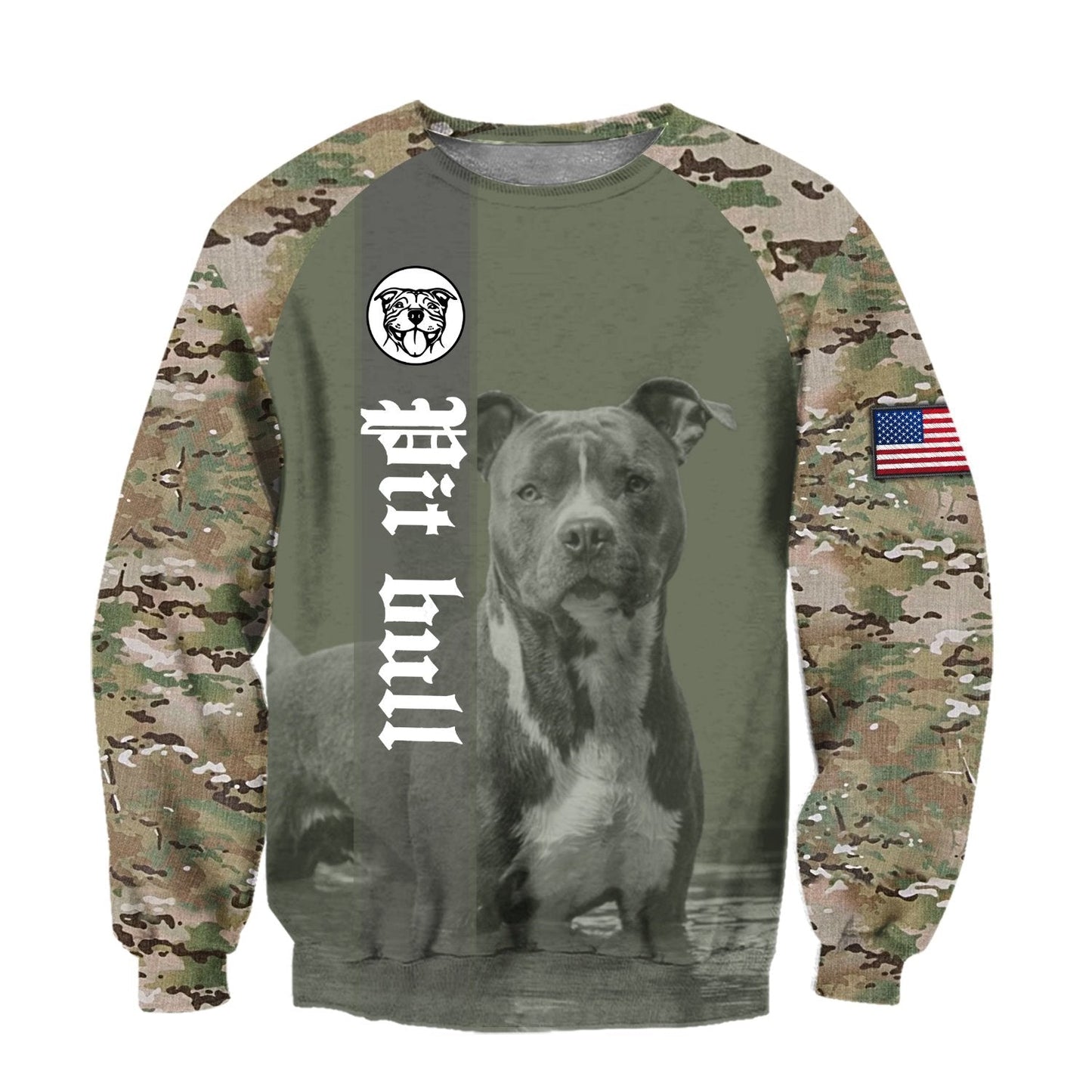 Pit Bull Camo Hoodie Shirt for Men and Women TN04102003