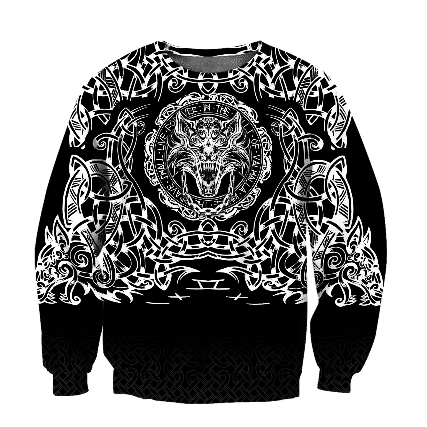 Fenrir Viking 3D Over Printed Hoodie for Men and Women-ML
