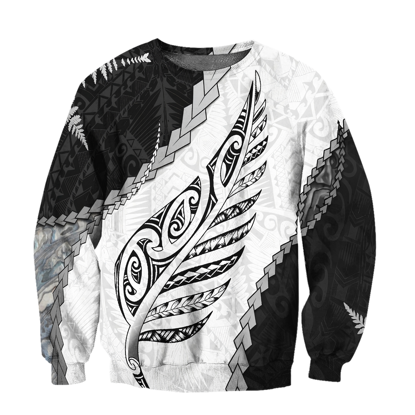 Paua Shell Maori Silver Fern 3d all over printed shirt and short for man and women