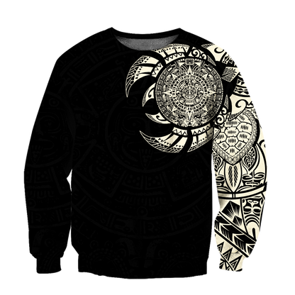 Aztec Mayan Tatoo 3D All Over Printed Shirts For Men and Women