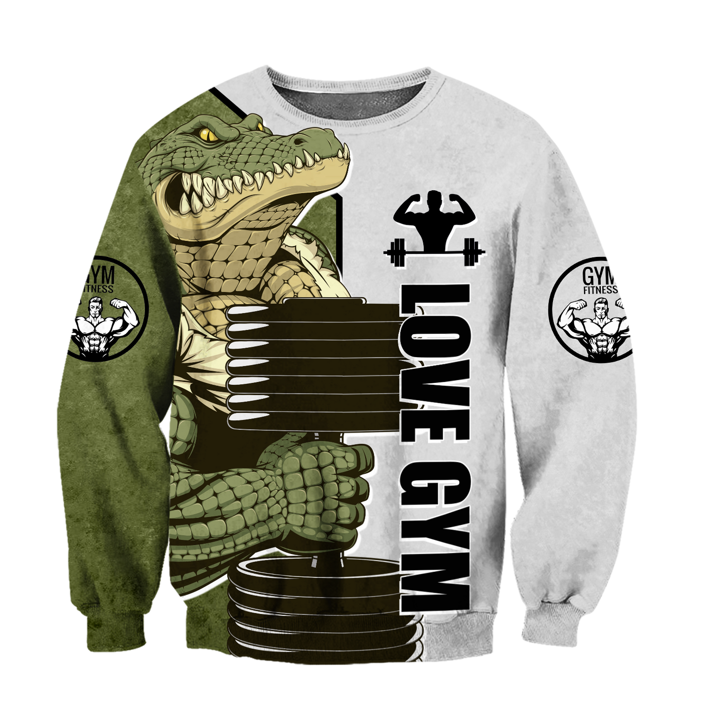 Premium Gym Crocodile 3d All Over Printed