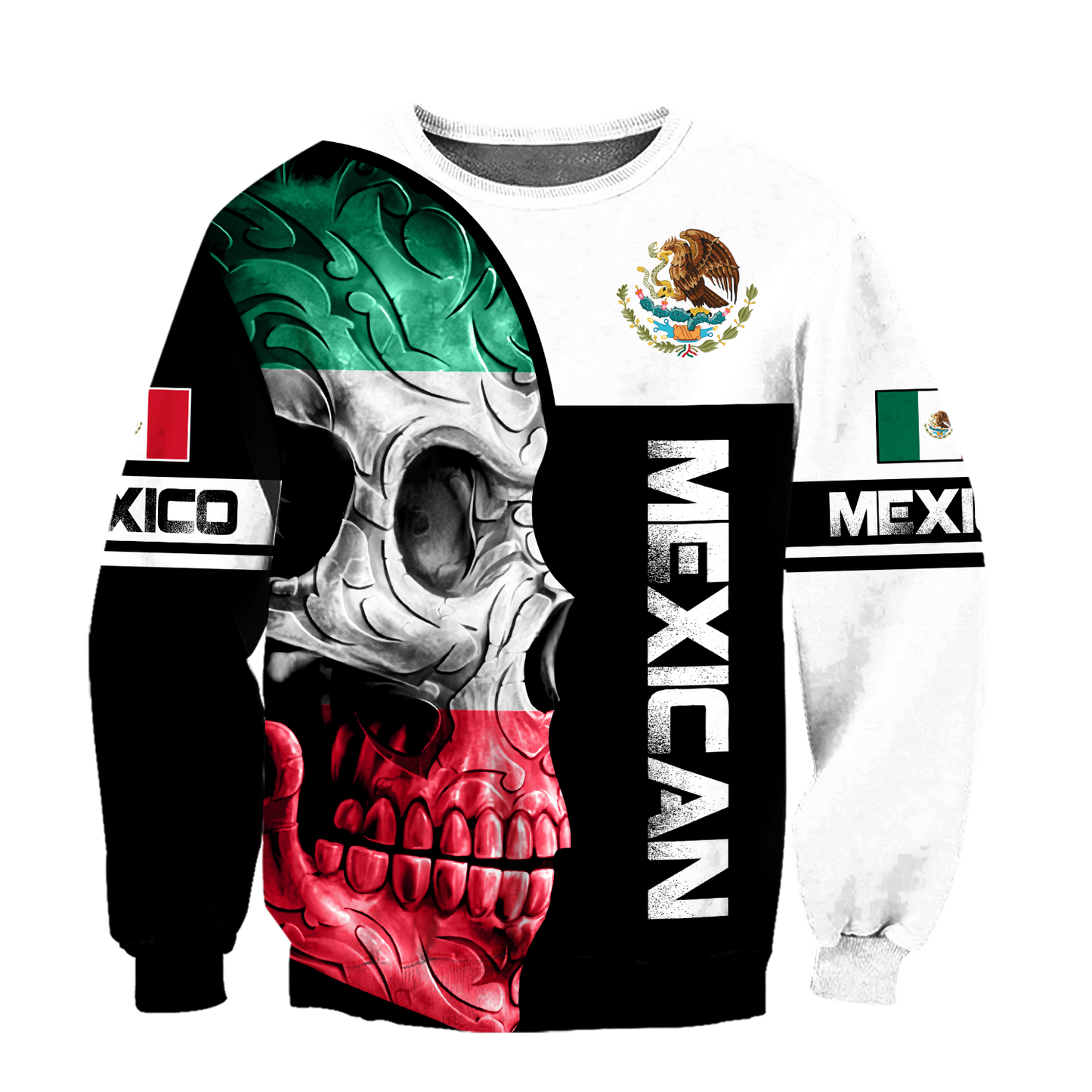 Mexican Skull 3D All Over Printed Unisex Hoodie