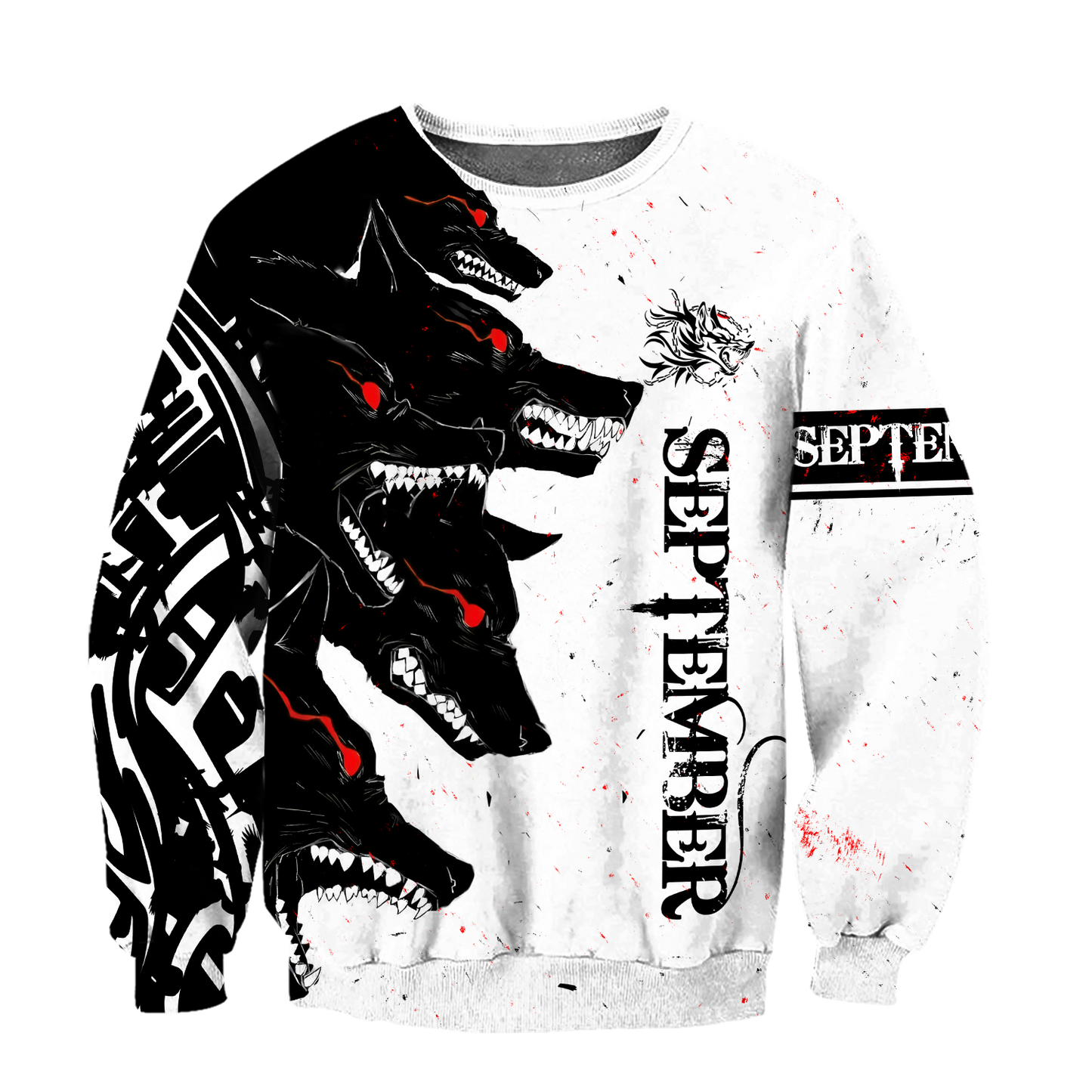 The Dark Wolf September 3D All Over Printed Unisex Deluxe Hoodie ML