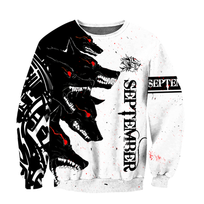 The Dark Wolf September 3D All Over Printed Unisex Deluxe Hoodie ML